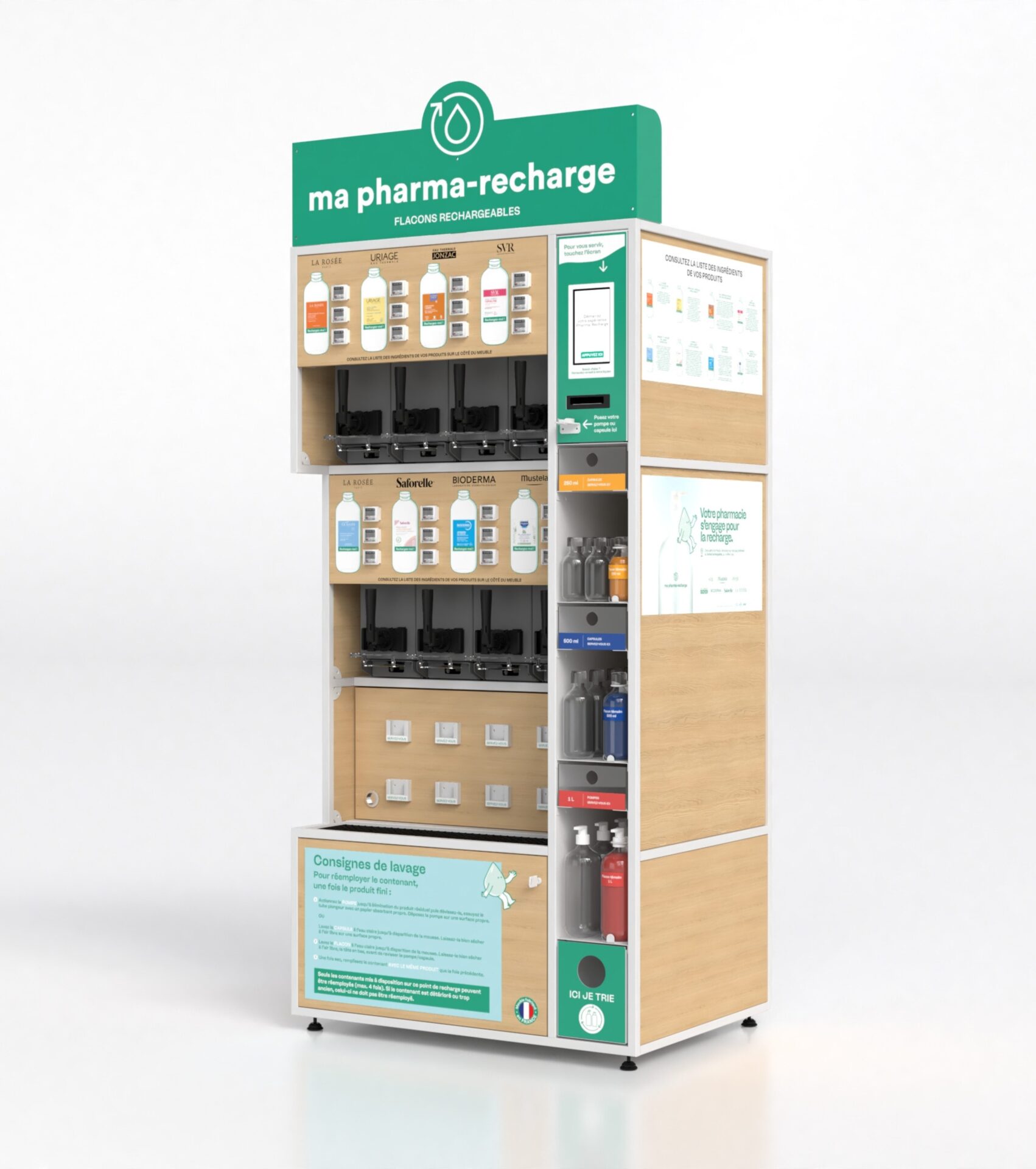 Meuble de l'éxpérimentation 2 de Pharma Recharge